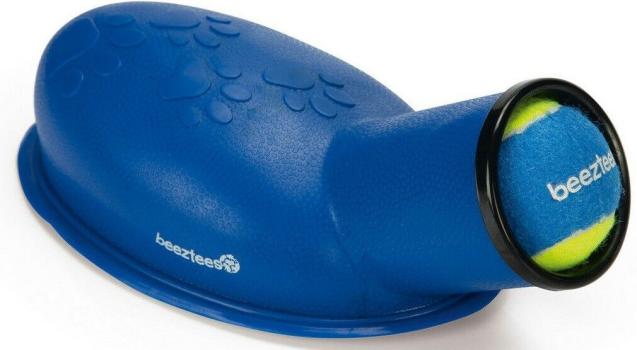 Ballschleuder - Wurfspielzeug und Apportierspielzeug für Hunde mit 3 Ersatzbällen